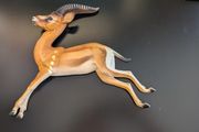Rare Bossons Fraser Art Leaping Gazelle Wall Plaque 1970s Vintage