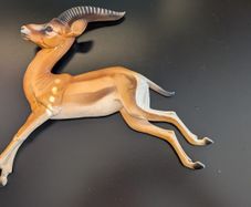 Rare Bossons Fraser Art Leaping Gazelle Wall Plaque 1970s Vintage