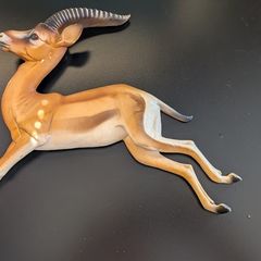 Rare Bossons Fraser Art Leaping Gazelle Wall Plaque 1970s Vintage