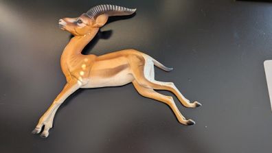 Rare Bossons Fraser Art Leaping Gazelle Wall Plaque 1970s Vintage