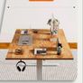 Height-Adjustable Electric Desk, 140x80 cm Sit-Stand Office Desk Image 9