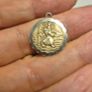 Vintage St Christopher Sterling Silver Medal Image 3