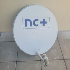 Satellite dish with double converter