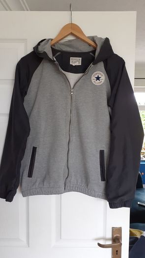 All Star Converse grey hoodie age 12 13 14   or Adult S M
