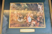 Antoine Watteau Framed Prints Love in the Country Cythera Pair Vintage