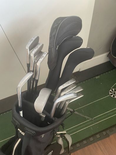 Full 14 Club  Golf Set, TaylorMade/Ping