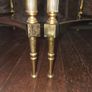 Maison Jansen Hollywood Regency Style Pair of Brass Demi-Lune Side Tables Image 10