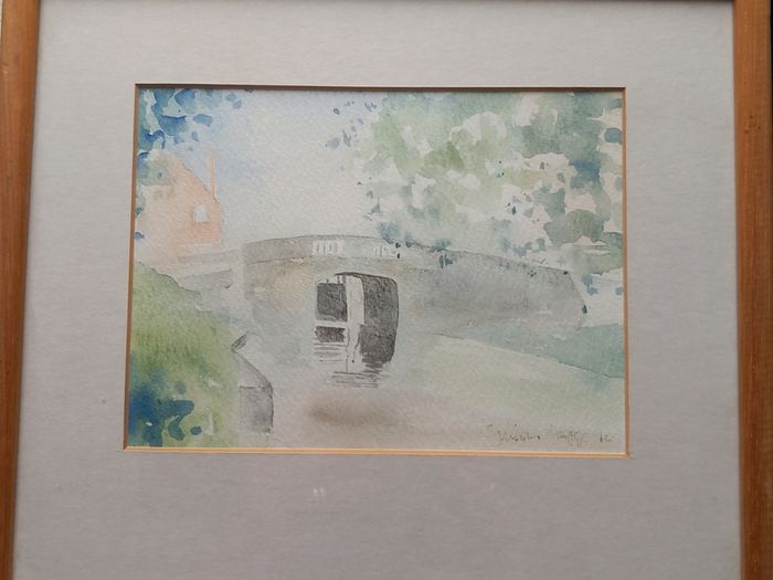 Simon Legge Watercolour; Huband Bridge