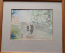 Simon Legge Watercolour; Huband Bridge