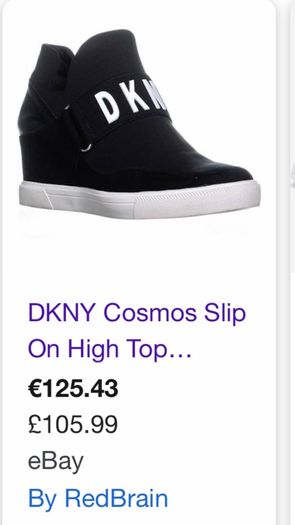 womans trainers DKNY. Size 6.
