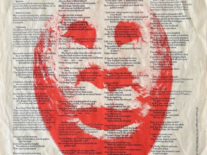 Horslips - The Tain. Superb US 1st pressing, bought 9th March 1974. Gatefold with printed inner sleeve. You may never see another as good as this.