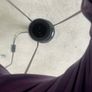 Set of 2 purple shade lamps Image 9
