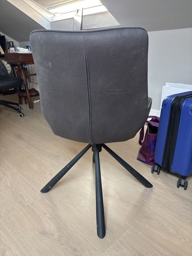 Home office chair in dark grey