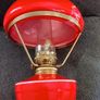 Rare red glass oil lamp Image 4