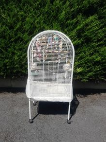 budgie and cage