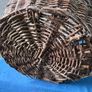 Large vintage wicker log basket Image 7