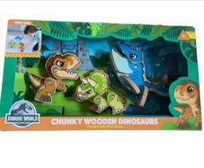 Jurassic World Wooden Dinosaurs 3 Pack