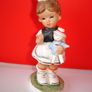 Three  Vintage  Goebel-Hummel Style Girl Figurines 1900s Image 7