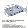 USB3. 2 Dual Disk NVME/SATA Dual Protocol Hard Drive Enclosure, Basic Offline Cloning and Copying Machine, Convenient External Storage, Quick Switching, Office Assistant, Suitable as a Gift, Data Cloning Machine, Fast File Transfer, Stylish Storage Image 2