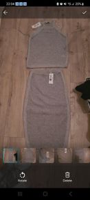 New  m&s skirt and top knit
