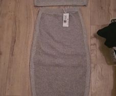 New  m&s skirt and top knit