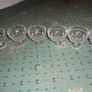 Vintage Stemmed Glass Sundae Bowls x 6 for Sale Image 5
