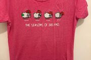Seasons of Ireland pink womens tshirt size small