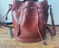 Sezane Farrow leather crossbody bag