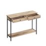 Console Table, Hallway Table, Side Table, Sofa Table with 2 Drawers, Steel Frame, Hallway, Living Room, Industrial Desig Image 2