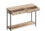 Console Table, Hallway Table, Side Table, Sofa Table with 2 Drawers, Steel Frame, Hallway, Living Room, Industrial Desig