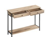 main image for ad Console Table, Hallway Table, Side Table, Sofa Table with 2 Drawers, Steel Frame, Hallway, Living Room, Industrial Desig