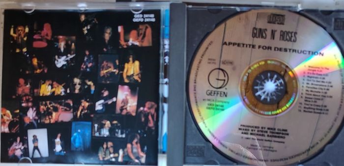 Guns N Roses - Appetite For Destruction CD (1987) Reissue Classic Hard Rock VG+