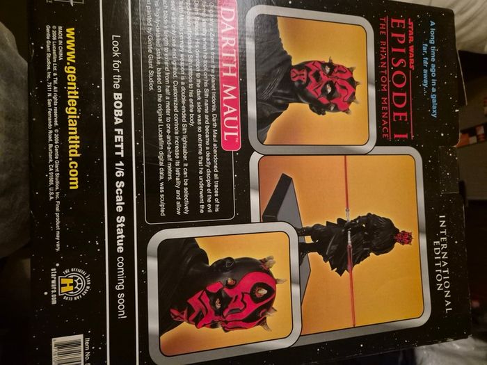 Star Wars Darth Maul 1/6 Scale Statue  Gentle Giant 2006 International Edition Rare Limited Run