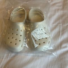 Crocs style Slides Sliders pearlised ivory 4 5 New with tags NWT