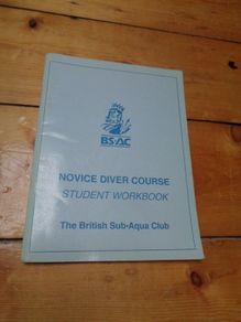 BSAC Novice Student Work Book for Sale