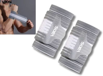 Compression Wrist Support Band Size M Adjustable Sports Brace 1 Pair ( 2pcs )