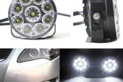 2PCS 9 LED Car Van Round DRL Daytime Running Day Driving Spot Bulb Fog Light Lamp