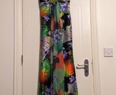 beautiful Libra multi coloured floral maxi dress