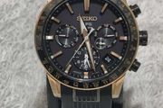 Seiko Astron SBXC006 / SSH006J1 5X53 Dual-Time GPS Solar Rose Gold Titanium