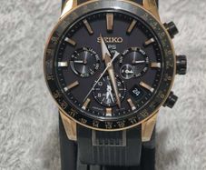Seiko Astron SBXC006 / SSH006J1 5X53 Dual-Time GPS Solar Rose Gold Titanium