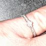 Diamond solitaire ring with diamond shoulders Image 3
