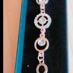 Rosegold bracelet with dimantes new
