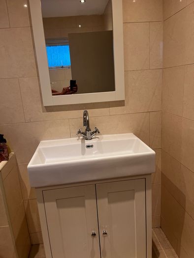 Tavistock Bathroom sink, unit and mirror