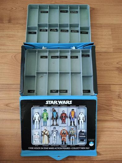 Vintage Star Wars Mini Action Figure Collector's Casy Carry Case Kenner 1978 A New Hope