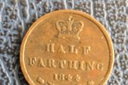 Victoria 1844 halfFarthing
