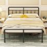 King Size Bed Frame with Victorian Headboard and Footboard Image 5