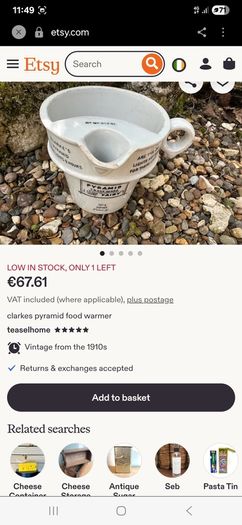 Vintage Clarks Pyramid Food Warmer