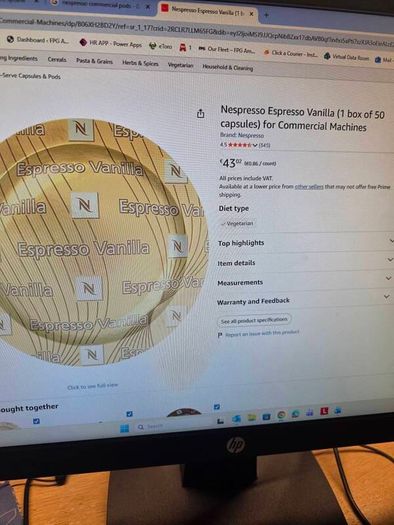 Nespresso Coffee Pods for Professional Coffee Machine