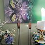 2 Bronze metallic tall floor lamps Image 6