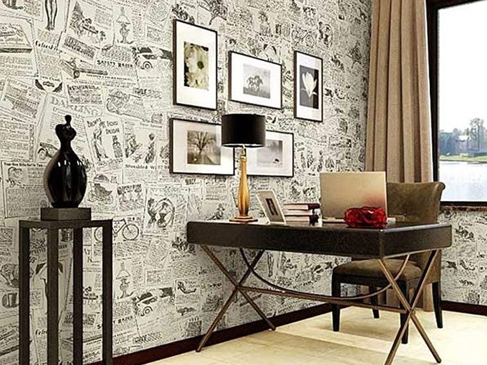 Decorative Wallpaper Self-Adhesive Wallpaper Retro Style Printed Stick Paper Easy to Apply Peel and Stick Wallpaper MULTIPLE SIZES AVAILABLE (FREE SHIPPING)